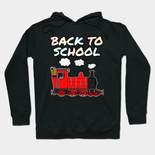 Back To School Steam Train (Red) Hoodie